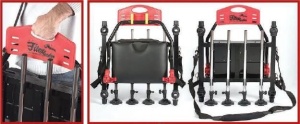 Scaun FilFishing FilexFeeder – Kit complet cu braț telescopic montat, picioare de 100cm și husă de transport inclusă