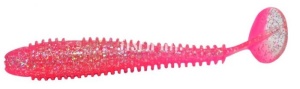 Shad Carp Zoom Predator-Z O Plus Ribbed Killer 9.5cm 5buc/plic Roz