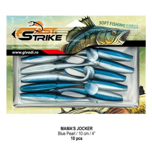 Shad Fast Strike Mama's Jocker 10cm 10buc/plic BLUE PEARL - Img 2