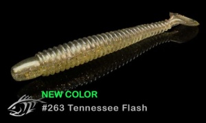 Shad Lunker City Swimming Ribster 10cm 263 Tennessee Flash