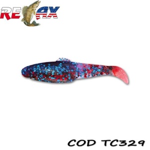 Shad Relax Diamond Tricolor 7.5cm 10buc/plic TC329