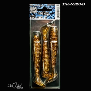 Shad Relax Texas Standard 12.5cm – acțiune amplă, vibrație puternică, paddle tail mare, ideal pentru știucă și șalău. Ambalaj 3 buc/plic.