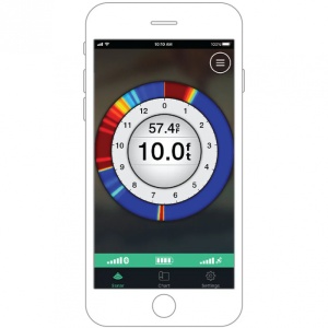 Garmin Striker Vivid 7CV fishfinder de 7 inch cu traductor GT20 și sonar CHIRP ClearVü pentru pescuit precis.