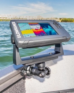Suport Sonar Rotativ Reglabil Railblaza R-Lock R – Sistem articulat profesional pe 3 axe, ideal pentru ecrane de până la 1.5kg, dotat cu articulații blocabile R-Lock.
