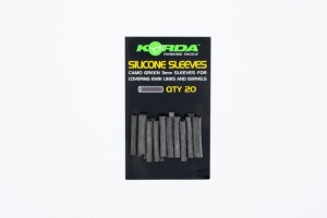 Varnis Pentru Agrafa/Vartej Korda Silicone Sleeves Camo Green Ø=3mm 20buc/plic - Img 3