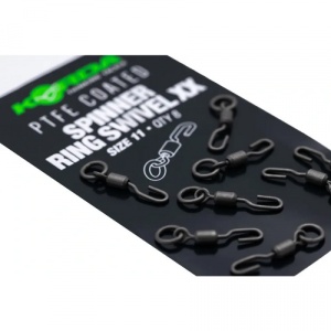 Vartej cu Anou si Agrafa Rapida Korda PTFE Spinner Ring Swivel XX Nr.11 8buc/plic - Img 2