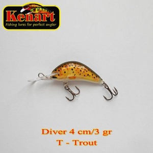 Vobler Kenart Diver 4cm 3g Floating Trout