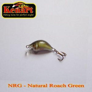 Vobler Kenart Hunter 2cm 1.5g floating Natural Roach Green