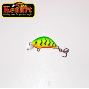 Vobler Kenart Hunter 3cm 3g sinking Green Tiger