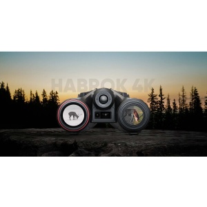 Binoclu multispectral Hikmicro Habrok 4K HQ35L, senzor termic 640×512, vizual 4K UHD, zoom 5.5–22x60, LRF 1000m, IR 940nm și memorie 64GB – performanță premium pentru vânătoare