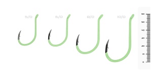 Cârlige Vagner Hook Power Octopus – Echipament profesional pentru somn, cu inel sudat, strat luminescent și profil ultra-ascuțit din oțel carbon