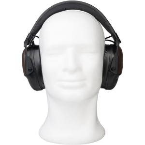 Căști electronice active Blaser Ear Protector 2.0 Brown cu Bluetooth 5.1, atenuare SNR 26 dB și capace HunTec Camo.