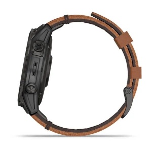 Ceas Garmin Epix Gen2 Sapphire - Black Titanium Cu Brăţară De Piele Chestnut - Img 12
