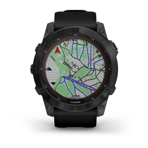 Ceas Garmin Fenix 7X Sapphire Solar Titan DLC Black Cu Curea Neagră - Img 5