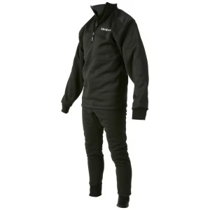Costum fleece termic Daiwa Sleepskin Black And Red