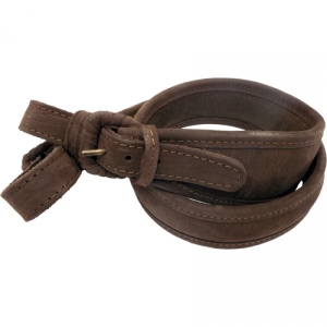 Curea Pentru Arma Nobil Hunt Luxory Din Piele Dublata Maro 2 Posturi