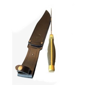 Cuțit de vânătoare Nieto Gran Cazador cu lamă de 180mm din oțel 440C, bolster de Zamak și mâner ergonomic din ABS