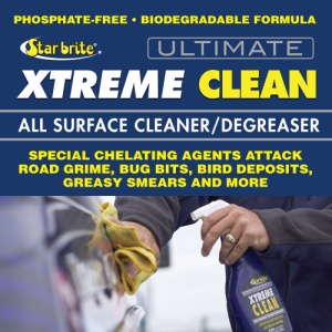 Star Brite Ultimate Xtreme Clean – Detergentul universal indispensabil pentru orice proprietar de ambarcațiune, oferind o curățare profesională fără riscul de a deteriora materialele sensibile.
