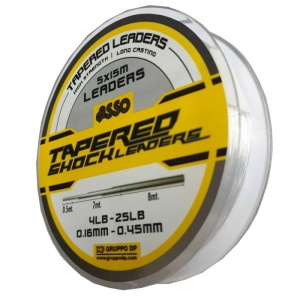 Fir Inaintas Conic Asso Tapered Shock Leader Clear 15m - Img 1