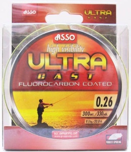 Fir Monofilament Asso Ultra Cast Verde Fluo 150m - Img 2