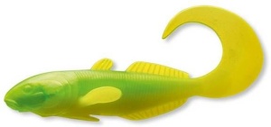Grub Cormoran Curly Goby 9cm Chartreuse Lime 3buc/plic