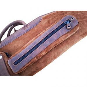 Husa Arrow din piele naturala maro pentru transportul armelor lise de 130 cm