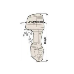 Husă motor întreagă Oceansouth – Prelată completă premium pentru depozitare, iernare și transport rutier, realizată din poliester high-tech 340 g/m² cu tehnologie Cyclone Protect, interior matlasat anti-zgârieturi și închidere etanșă cu fermoar marin