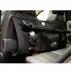 Husă organizator auto vânătoare Blaser PKW Futteral montată pe spătarul scaunelor pentru armă, baston și accesorii.