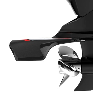 : Hydrofoil StingRay XR4 pentru motoare de 40 - 300 CP – Stabilizator nautic de înaltă performanță fabricat în SUA, nivel maxim de ridicare (Nivel 3), finisaj next-gen și montaj rapid în 2 șuruburi.