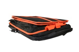 Juvelnic de competiție 4.00m cu cadru dreptunghiular 55x45cm, plasă micromesh ecologică și inele lestate, ideal pentru pescuit competițional și catch & release.
