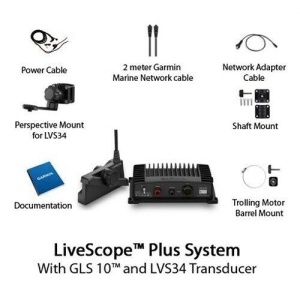 Kit Pentru Pescuit La Copcă Garmin LiveScope™ Plus Cu Traductor GLS 10 Si LVS34-IF - Img 2