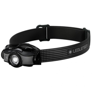 Lanterna Cap Ledlenser MH5 Black Grey 400lm Cu acumulator Si Incarcator USB