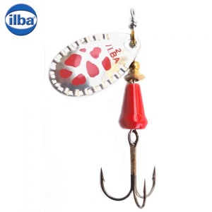 Lingurita Rotativa Ilba Spark Classic Silver/Red Nr 2 5.5g - Img 2