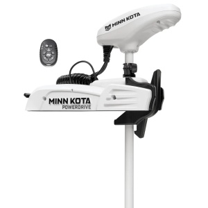 Motor Electric Alb Minn Kota Riptide PowerDrive 70lb, 24V, 137cm, Saltwater, Micro Telecomandă, Advanced GPS