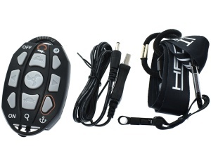 Motor trolling Haswing Cayman B 80lb GPS White – montaj pe prova, control wireless și funcție de ancorare electronică