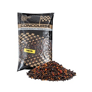 Pelete Method Benzar Concourse Pellet Mix 800g – mix de competiție cu colare excelentă, micropelete contrastante și peste 40% făinuri predigerate, creat pentru răspuns rapid și selecție de crap la method feeder
