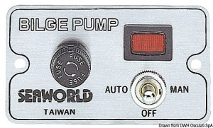 Panou Electric SeaWorld din Aluminiu Pompa Automata Osculati 16.604.00 12V/24V
