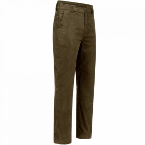 Pantaloni vânătoare Blaser Hose Suede Maddox, material suede silențios, membrană Z-Liner impermeabilă 10.000 mm, cusături sigilate și sistem compatibil cu bretele.