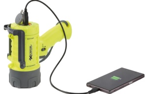 Proiector portabil cu LED Extreme Plus reincarcabil Osculati 1400 Lumeni, cu functie Powerbank si submersibilitate de 1m