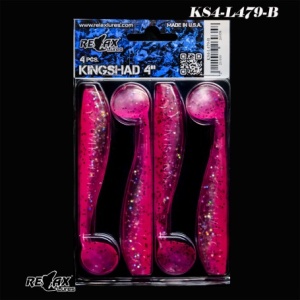 Relax King Shad 10cm Laminat, Culoare L479, Naluci Soft Jigging, 4buc/plic