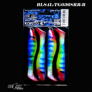 Relax Kopyto 4L Tiger 10cm, Naluci Soft Spinning, 4buc/blister Culoare TG036SRR