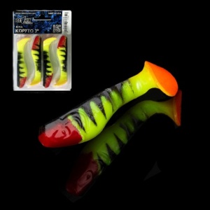 Relax Kopyto Tiger 7.5cm, 7g, 4buc/plic, Culoare BLS3-TG040SRR