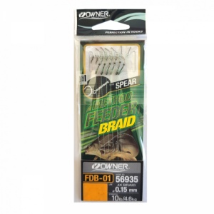 Rig Feeder Owner 56935 FDB-01 Spear Braided 10cm Carlig Nr 14 Fir 0.12mm - Img 3