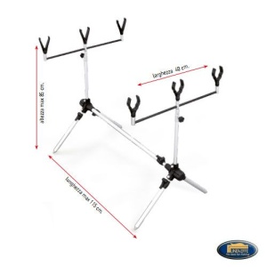 Rod Pod Lineaeffe Crap Aluminiu 3 Posturi