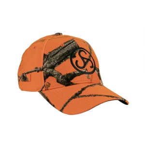Șapcă Camo Blaze Orange Leaf – Accesoriu esențial pentru vânătoare, combinând vizibilitatea de siguranță cu designul mimetic profesional
