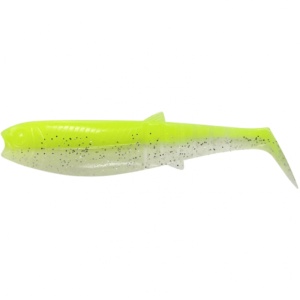 Savage Gear Cannibal Shad 8cm 5g 5buc/plic Flou Yellow Glow