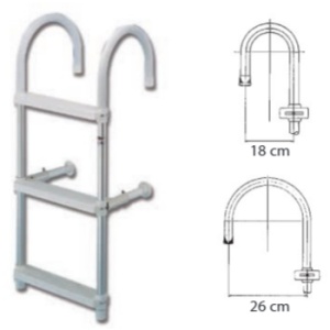 Scara Allroundmarin Pentru Barca Lungime 116cm 3 Trepte
