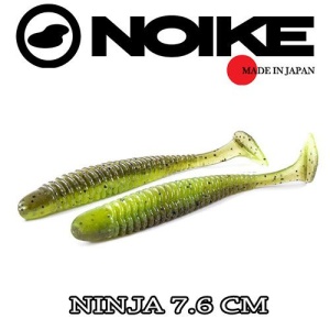 Shad Noike Ninja, 7.6cm, Green Pumpkin Chart