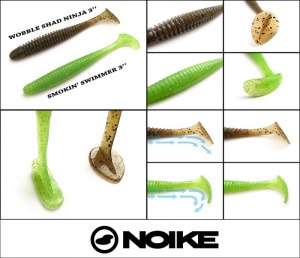 Shad Noike Smokin Swimmer 7.6cm 2.5g Green Pumpkin - Img 3
