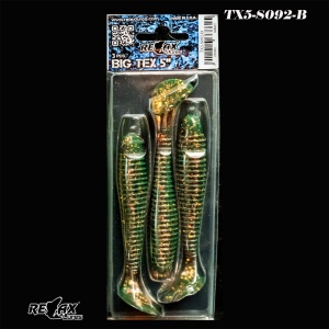 Shad Relax Texas Standard 12.5cm – acțiune amplă, vibrație puternică, paddle tail mare, ideal pentru știucă și șalău. Ambalaj 3 buc/plic.